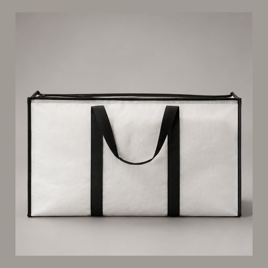 Large Canvas Storage Tote