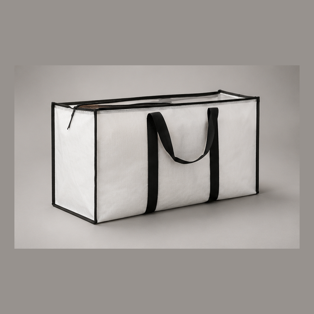 Large Canvas Storage Tote detail