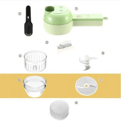 4-in-1 electric chopper with USB charging function