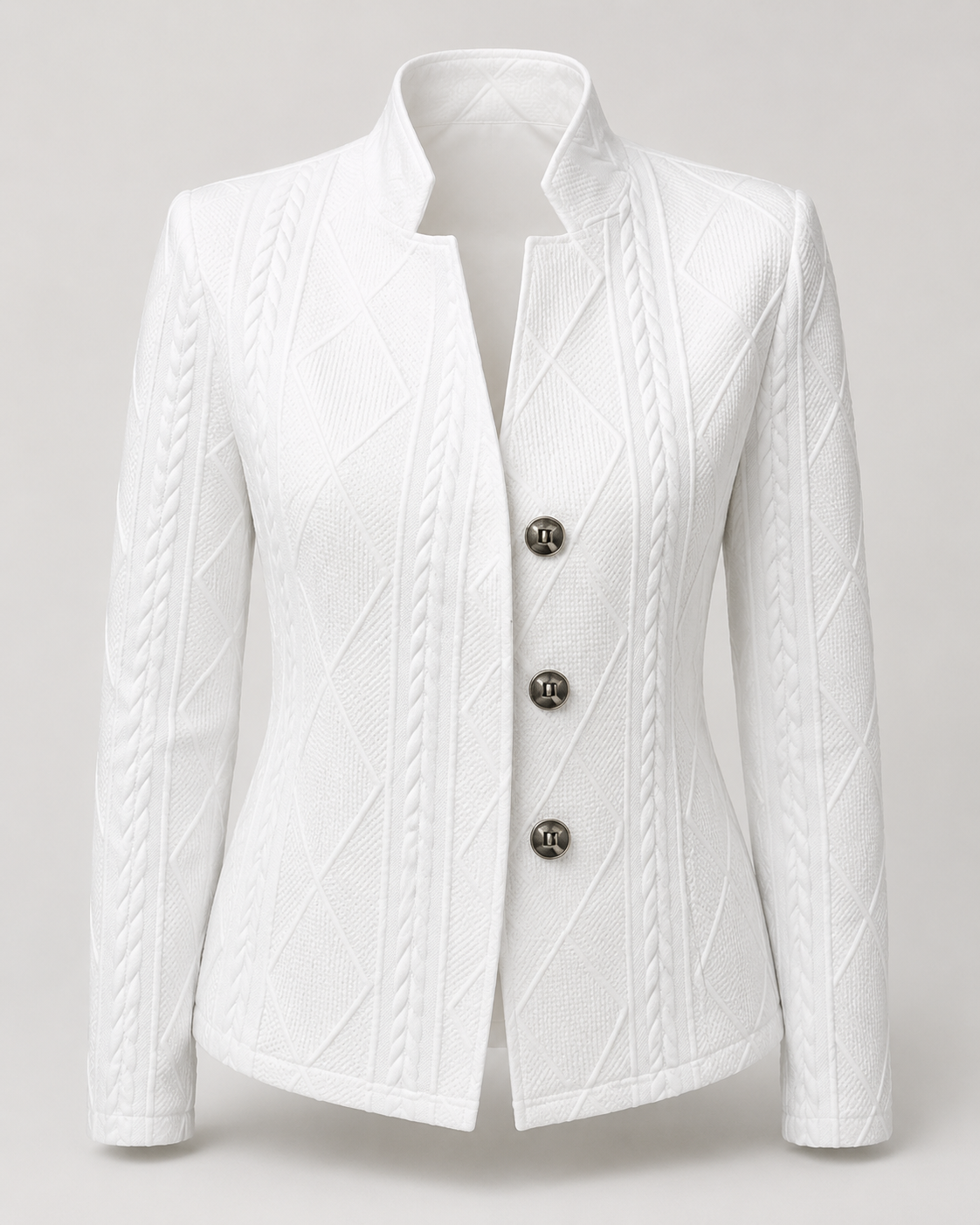 Cable Knit Blazer Jacket side