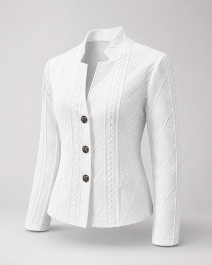 Cable Knit Blazer Jacket detail
