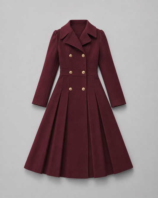 Double-Breasted Wool Coat front