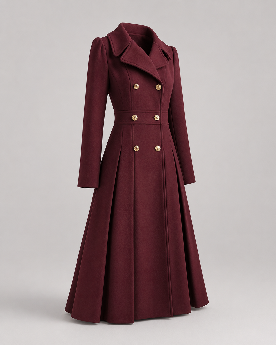 Double-Breasted Wool Coat detail