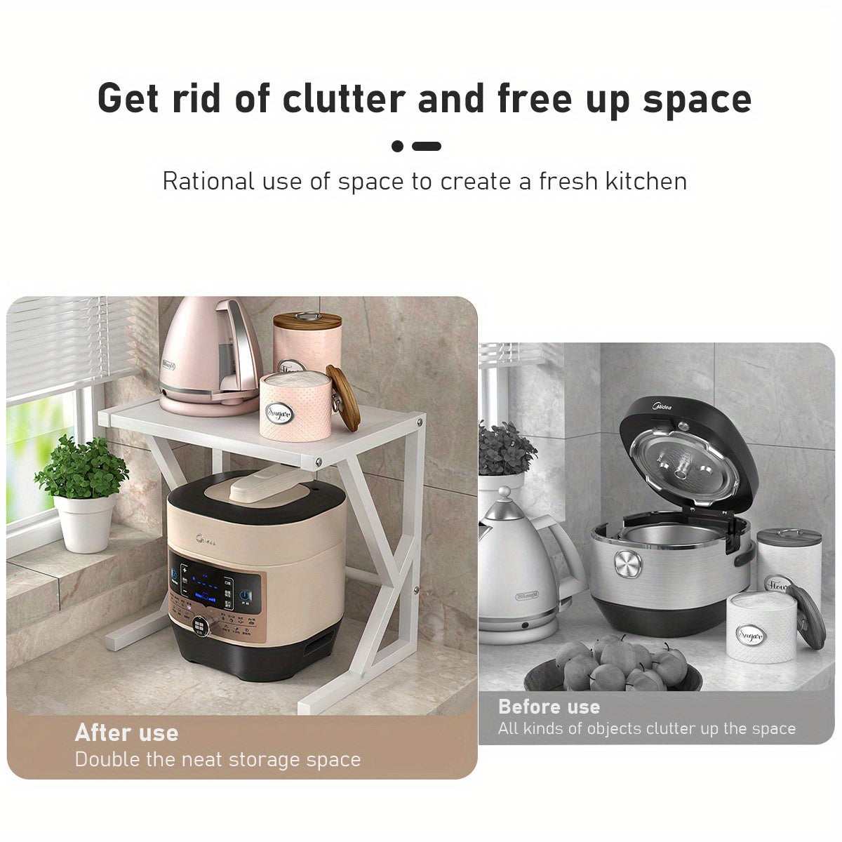 Double Layer Kitchen Storage Rack - Milan