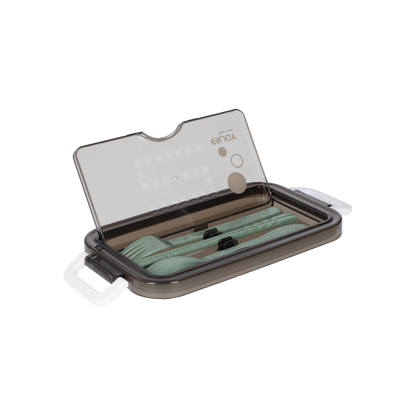 3-tier lunch box with soup container and cutlery