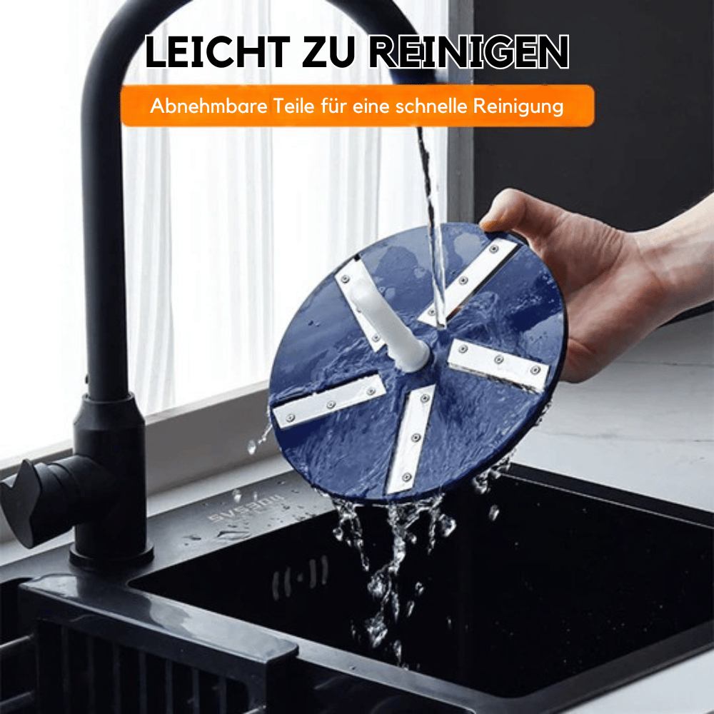 Electric chopper with 5 blade cutter head