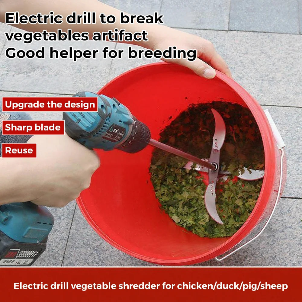 Vegetable chopper stainless steel with 4 blades