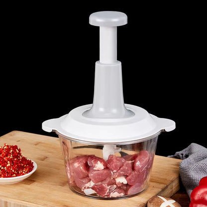 Manual chopper without electricity - stainless steel blades