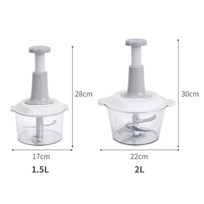 Manual chopper without electricity - stainless steel blades