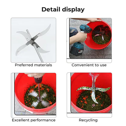 Vegetable chopper stainless steel with 4 blades