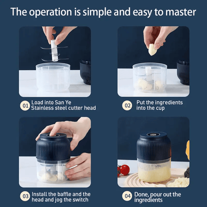Electric Mini Chopper - Quick preparation in seconds