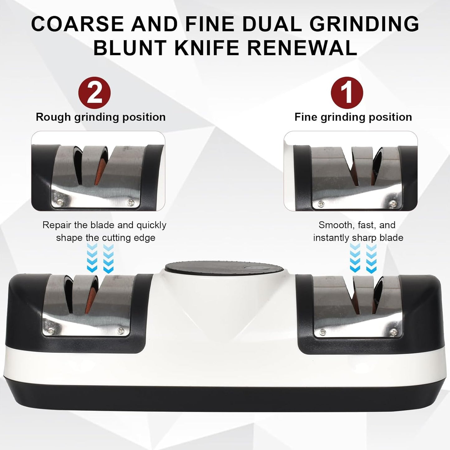 3 Speed ​​Electric Knife Sharpener with LED Display - EdgeMaster
