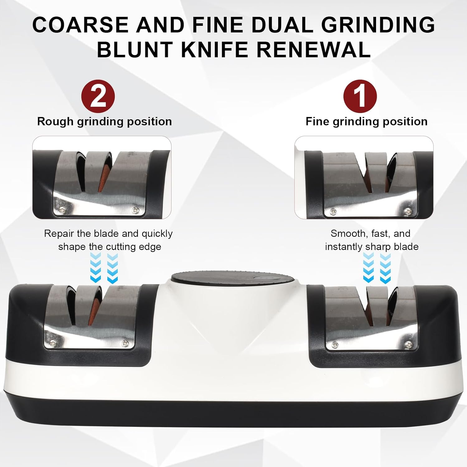 3 Speed ​​Electric Knife Sharpener with LED Display - EdgeMaster