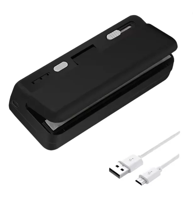 Mini bag sealer, rechargeable & compact