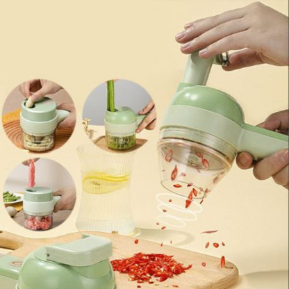 4-in-1 electric chopper with USB charging function