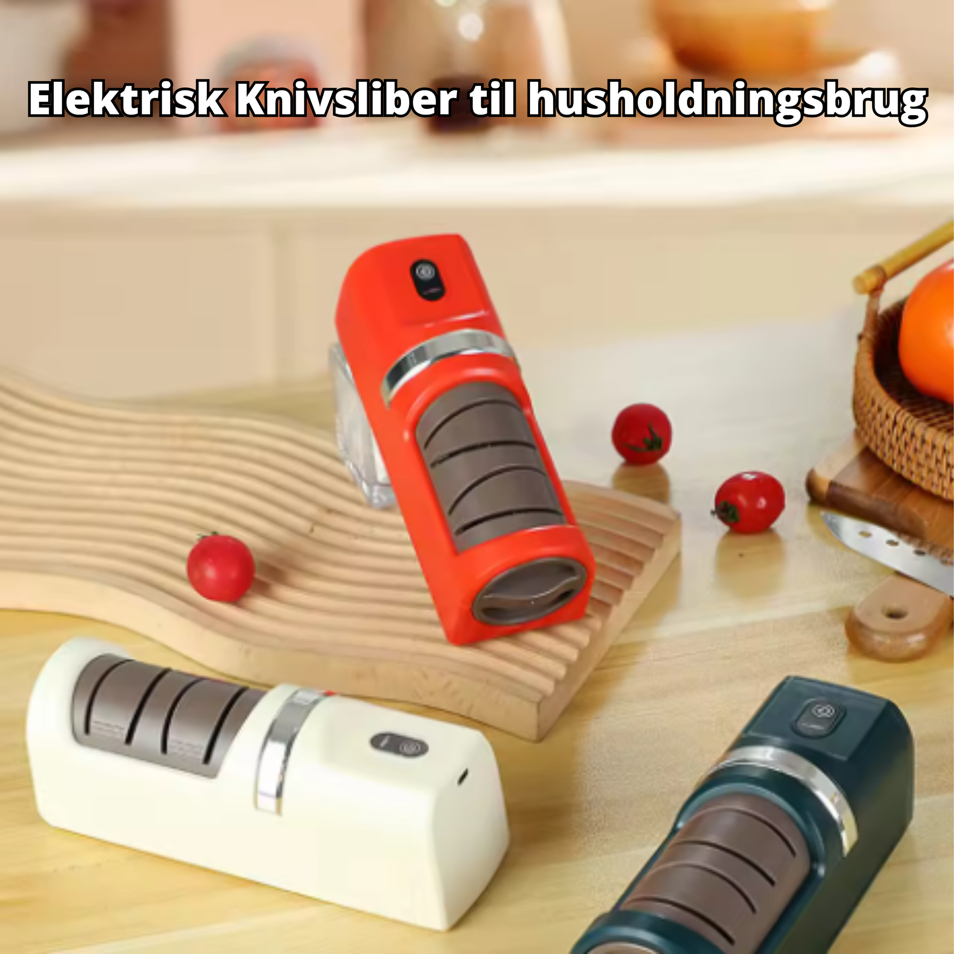 Electric knife sharpener USB rechargeable with battery