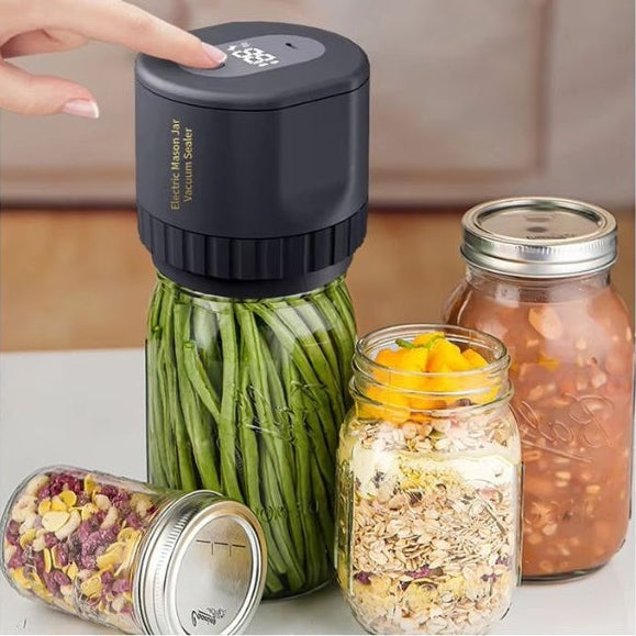 Electric Vacuum Sealer for Mason Jars - Airtight in 30 seconds