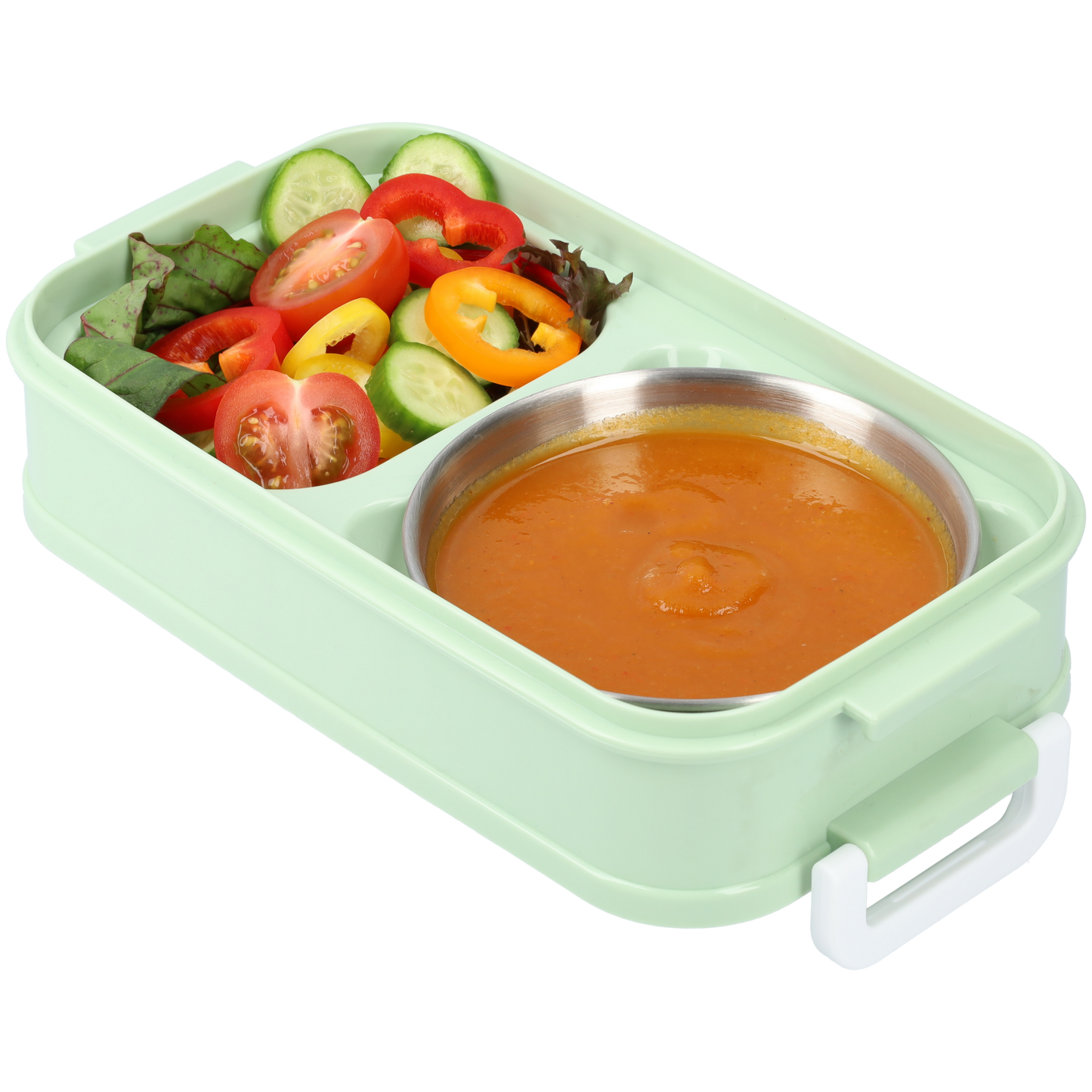 3-tier lunch box with soup container and cutlery