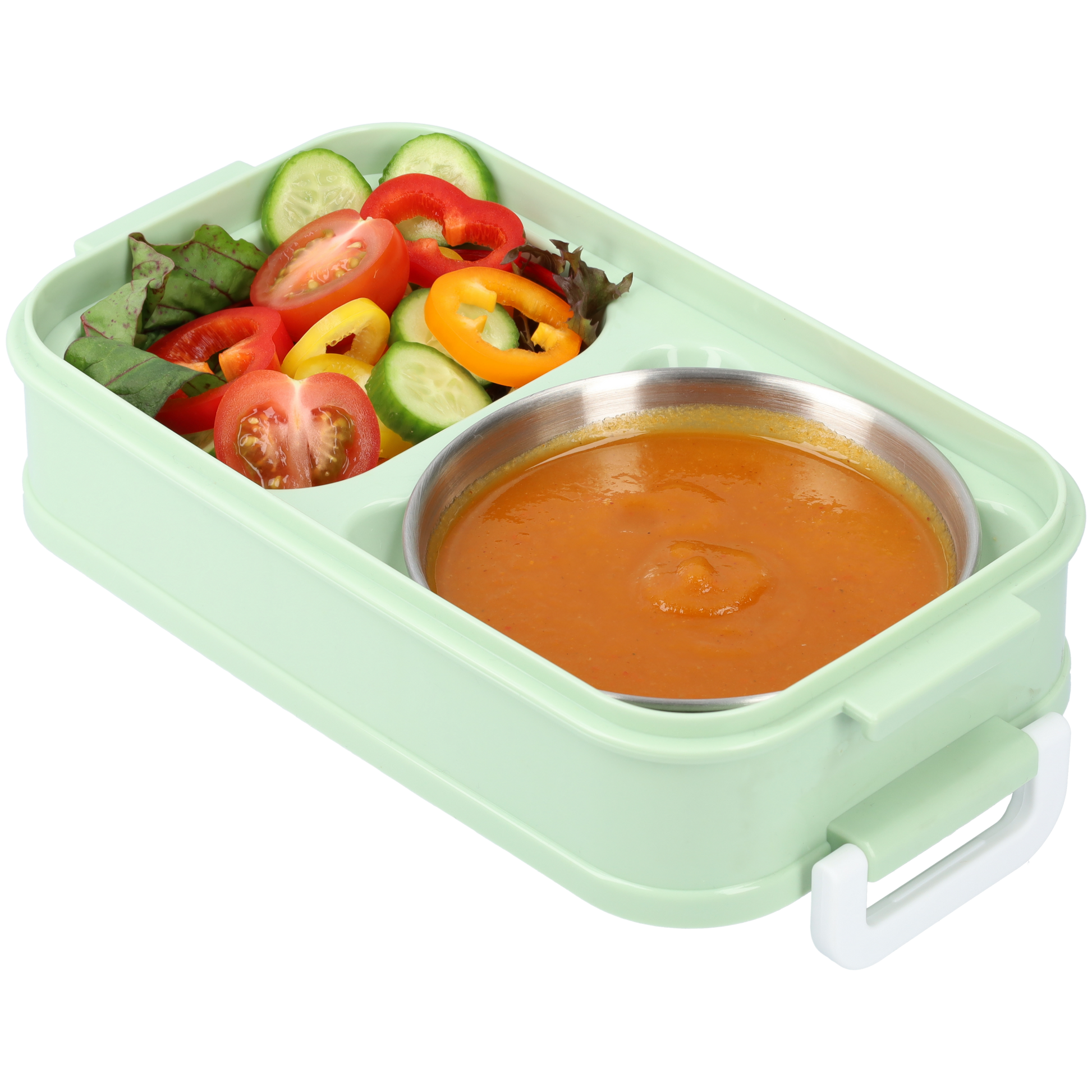 3-tier lunch box with soup container and cutlery