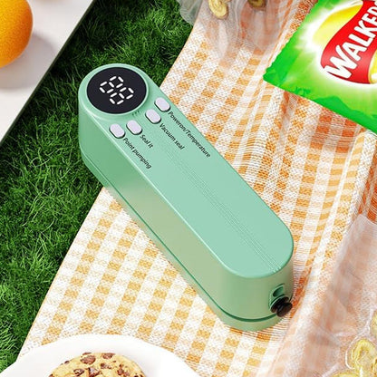 Wireless vacuum sealer with display – compact and rechargeable
