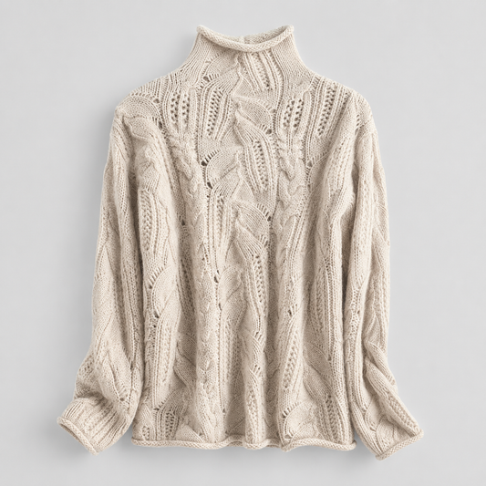 Cable Knit Turtleneck Sweater