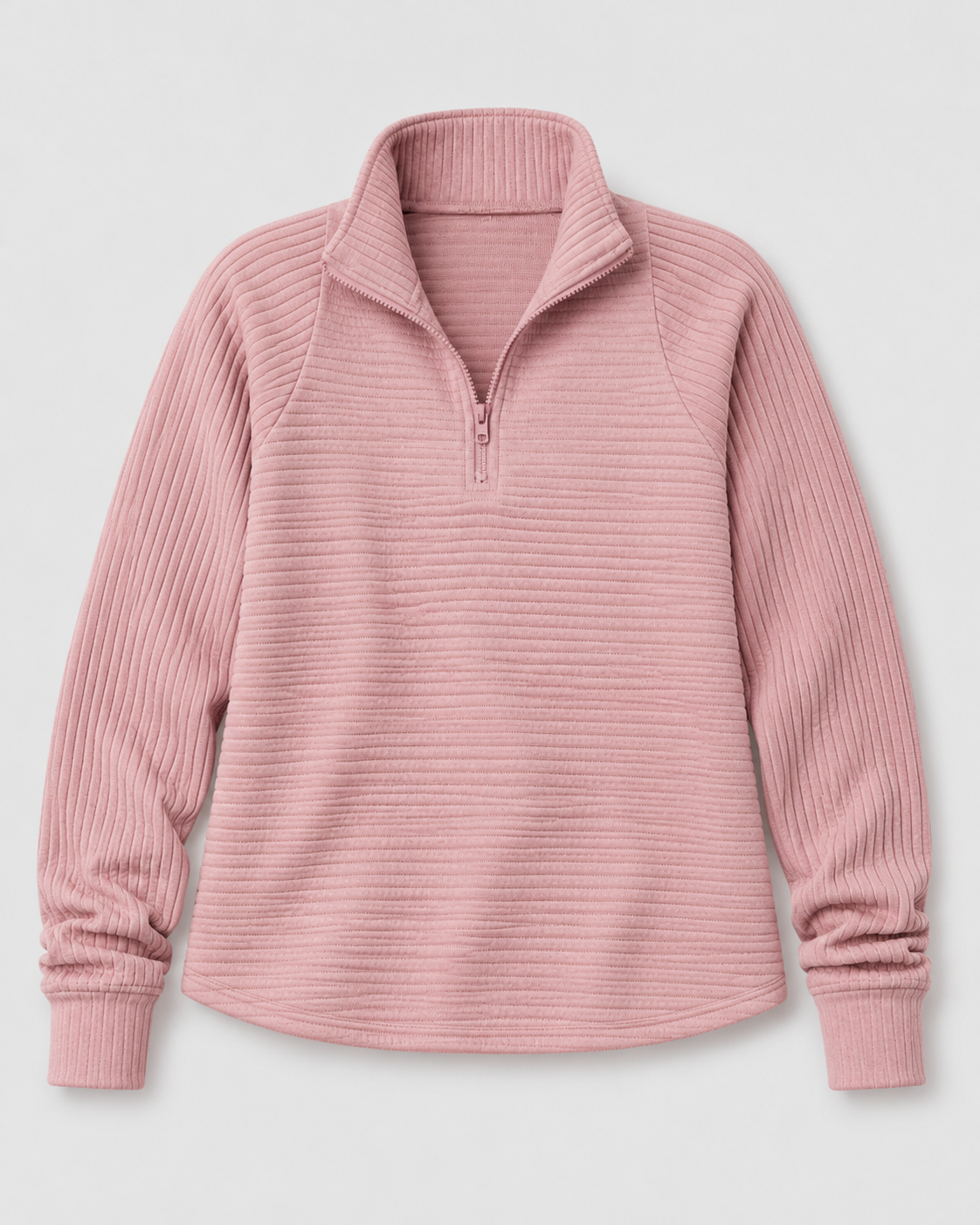 Ribbed Quarter-Zip Pullover side