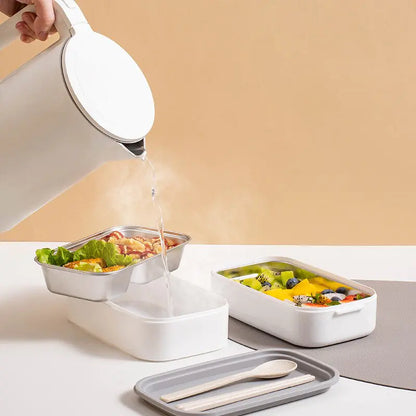 2-Layer Stainless Steel Bento Lunch Box - MealMate