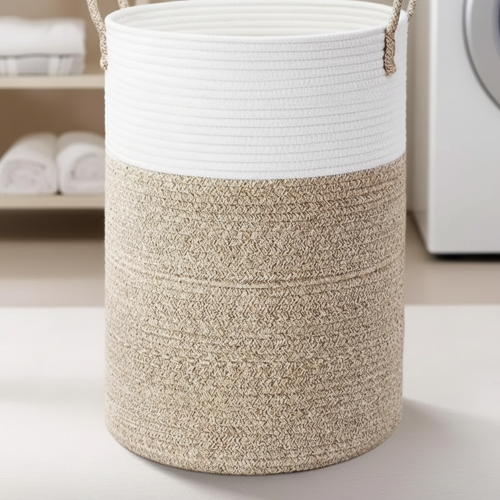 Foldable Round Laundry Basket - TidyLoop