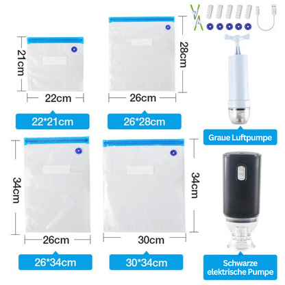 10 reusable vacuum bags - FreshGuard