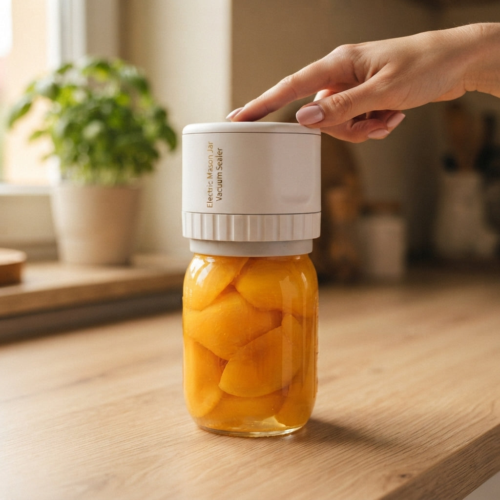Electric Vacuum Sealer for Mason Jars - Airtight in 30 seconds