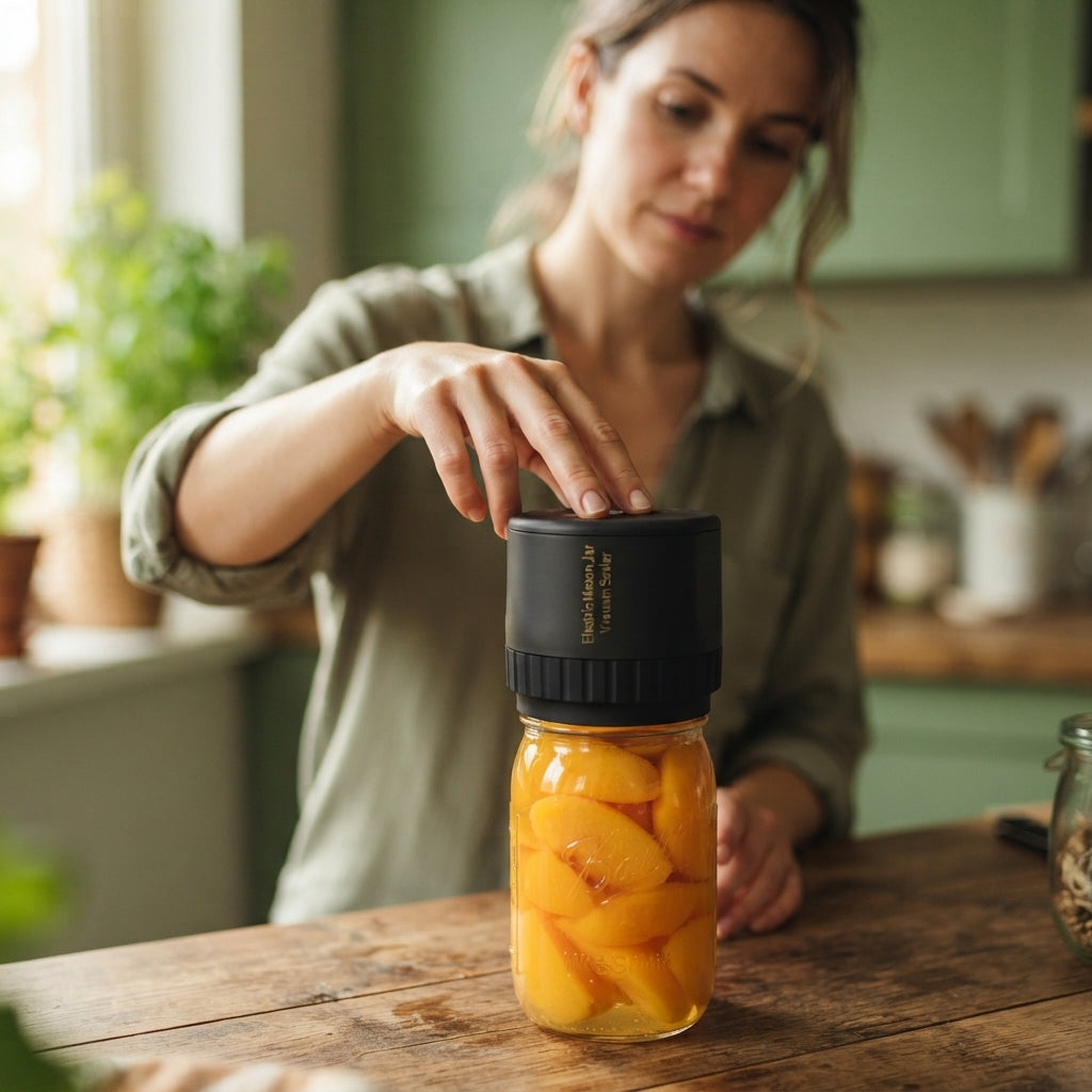 Electric Vacuum Sealer for Mason Jars - Airtight in 30 seconds