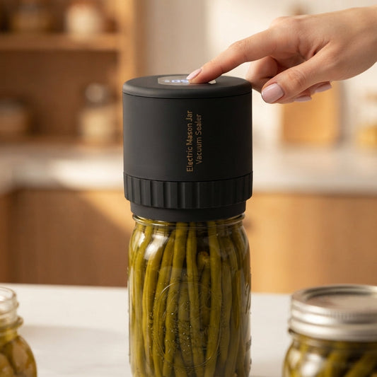 Electric Vacuum Sealer for Mason Jars - Airtight in 30 seconds