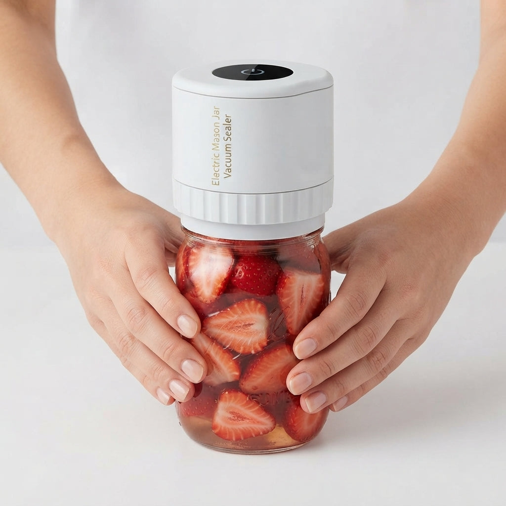 Electric Vacuum Sealer for Mason Jars - Airtight in 30 seconds