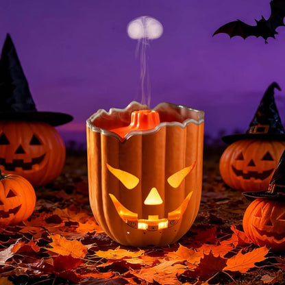 6.5'' Halloween Pumpkin Humidifier Jellyfish Mist Aroma Diffuser with Remote Control and Ambient Light
