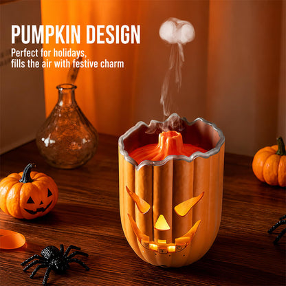 6.5'' Halloween Pumpkin Humidifier Jellyfish Mist Aroma Diffuser with Remote Control and Ambient Light