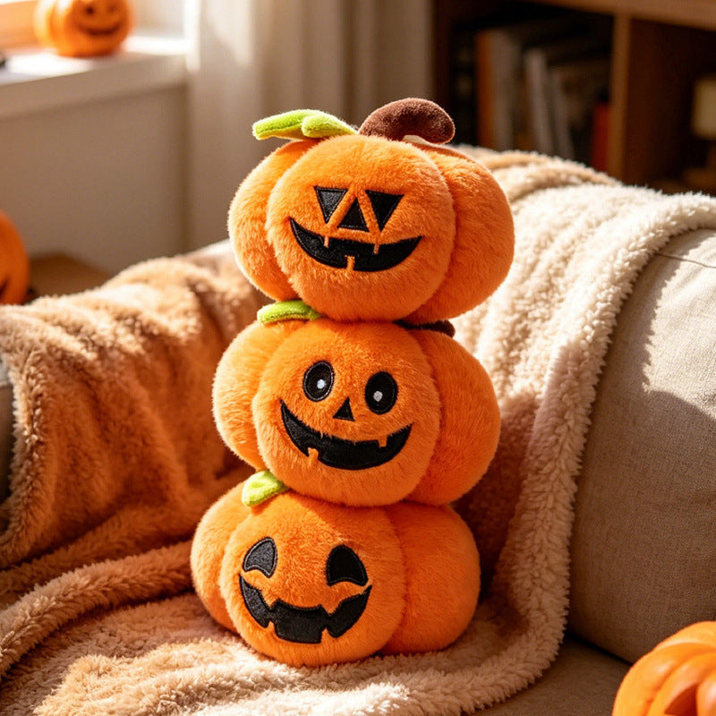 Halloween Stuffed Animals Set Ghost Skeleton Bat Pumpkin Soft Plush Toy for Holiday Decor and Gifts