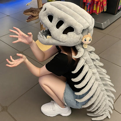 Dinosaur Skeleton Costume for Kids with Plush Adjustable Design