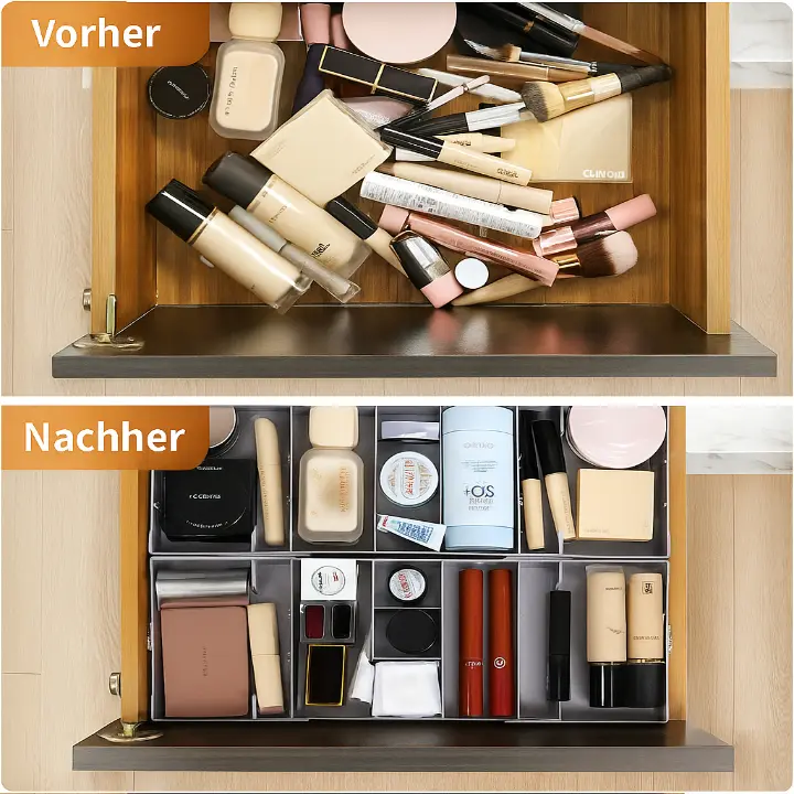 Smart 3 Tier Drawer Organizer - Expandable & Space Saving for Standard Drawers