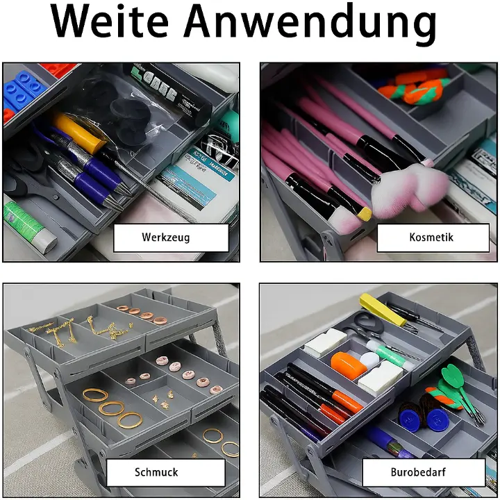 Smart 3 Tier Drawer Organizer - Expandable & Space Saving for Standard Drawers
