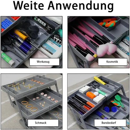Smart 3 Tier Drawer Organizer - Expandable & Space Saving for Standard Drawers