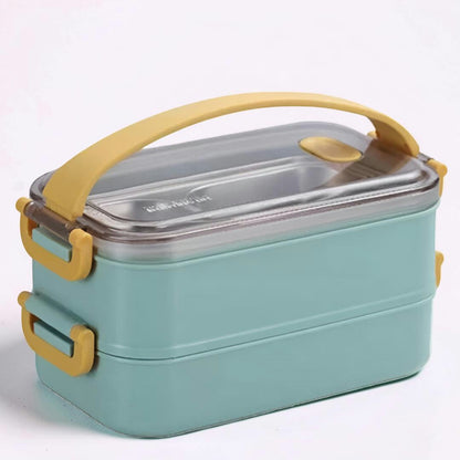 Thermally insulated lunch box made of stainless steel - 4 hours warm or cold