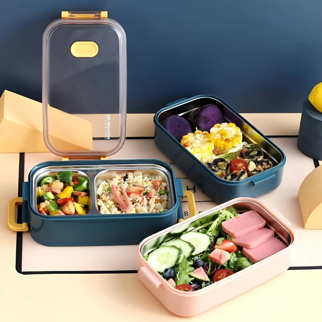 Thermally insulated lunch box made of stainless steel - 4 hours warm or cold