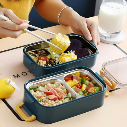 Thermally insulated lunch box made of stainless steel - 4 hours warm or cold