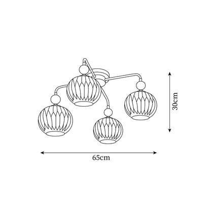 Multi-Head Glass Pendant Light Green Pumpkin Shade for Dining Room Living Space Kitchen Island Overhead Fixture Dimmable E26 Modern Chandeli | Thomler