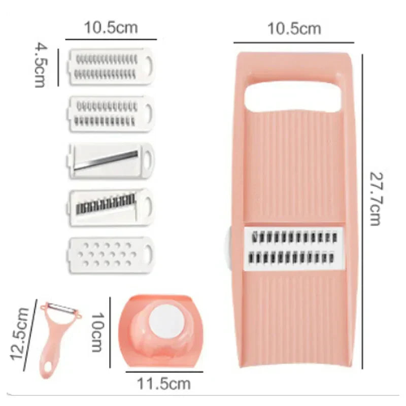 Multifunctional vegetable slicer with handle