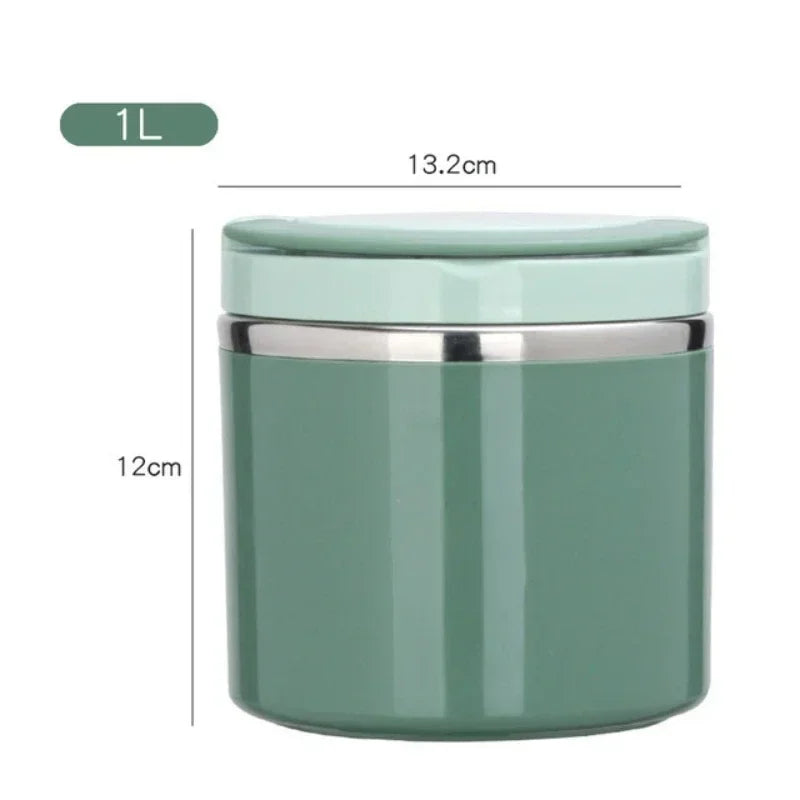Thermal lunch box stainless steel with handle – leak-proof