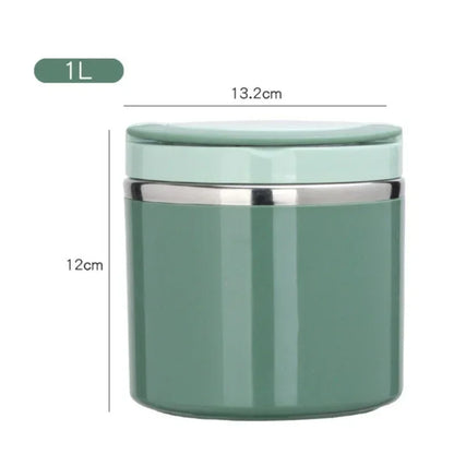 Thermal lunch box stainless steel with handle – leak-proof