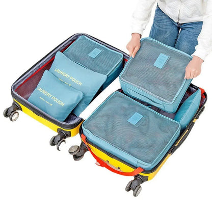 Packing cube set 6 pieces waterproof - suitcase organizer