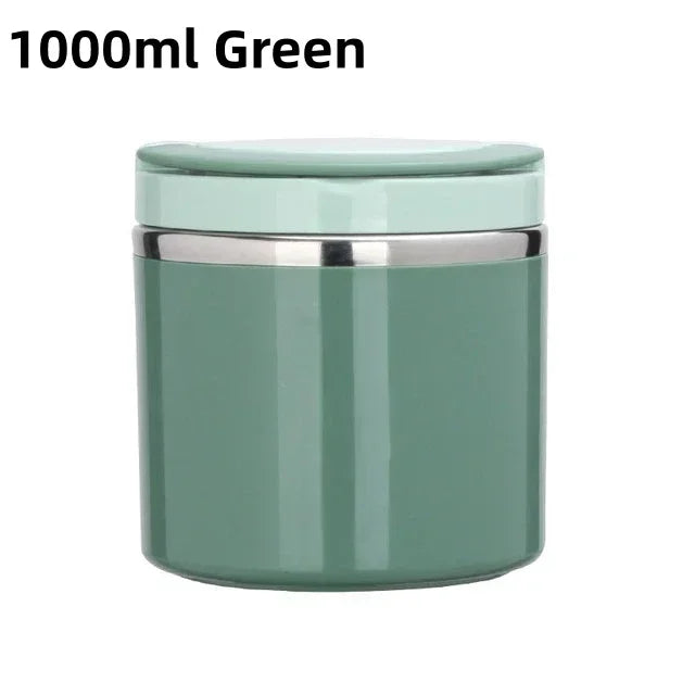 Thermal lunch box stainless steel with handle – leak-proof
