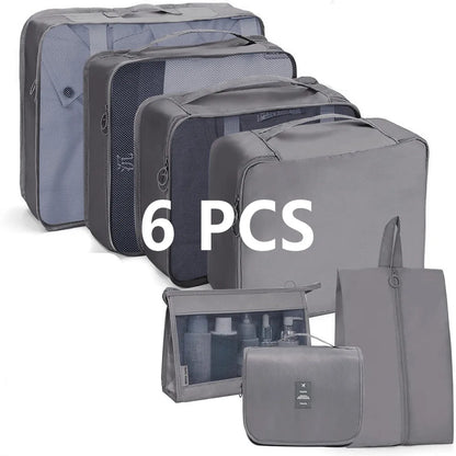 Packing cube set 6 pieces waterproof - suitcase organizer